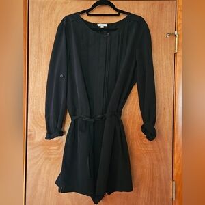Loft long sleeved black romper size 14